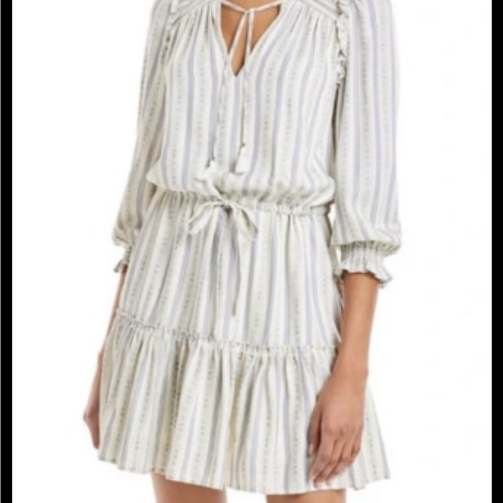 PAIGE Kaylynn Tie Neck Boho Dress